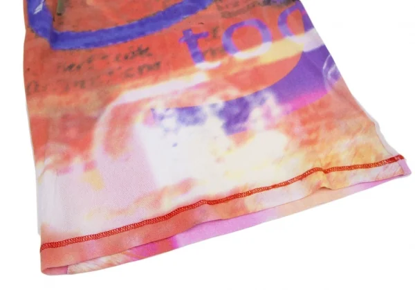 レキップ ヨシエイナバL'EQUIPE YOSHIE INABA グラフィックプリントストレッチメッシュTシャツ オレンジ青他9 K-116427_005