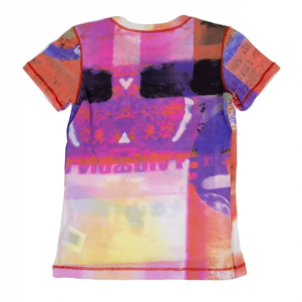 レキップ ヨシエイナバL'EQUIPE YOSHIE INABA グラフィックプリントストレッチメッシュTシャツ オレンジ青他9 K-116427_007