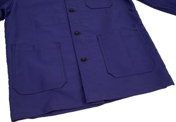 グッドデザインショップ コムデギャルソンGOOD DESIGN SHOP COMME des GARCONS x LABOUREUR バックロゴプリントワークジャケット 紫S K-116467_015