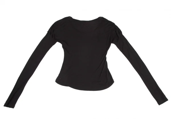 ヴィヴィアンウエストウッド レッドレーベルVivienne Westwood Red Label オーブワンポイント刺繍カットソー 黒1 K-116471_010