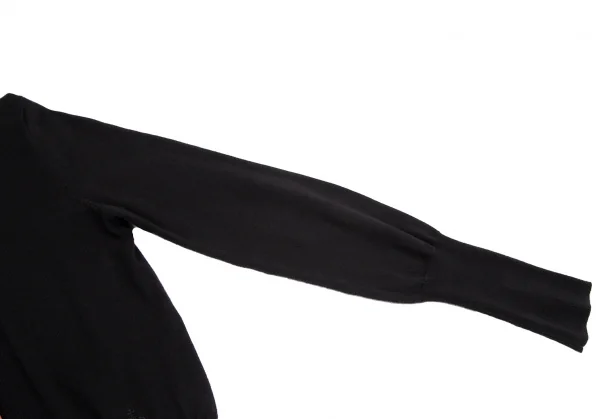 ヴィヴィアンウエストウッド レッドレーベルVivienne Westwood Red Label ネクタイ付きチェックシャツ切替ニットカーディガン 黒ピンク2 K-116474_007