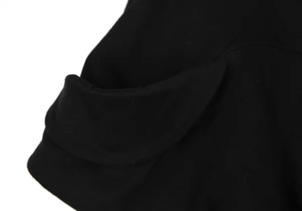 ヴィヴィアンウエストウッド レッドレーベルVivienne Westwood Red Label カットソー地ビッグラウンドカラー半袖ジャケット 黒1 K-116476_010