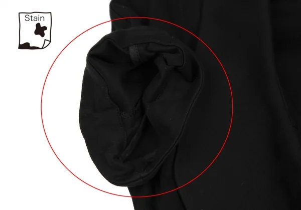 ヴィヴィアンウエストウッド レッドレーベルVivienne Westwood Red Label カットソー地ビッグラウンドカラー半袖ジャケット 黒1 K-116476_005