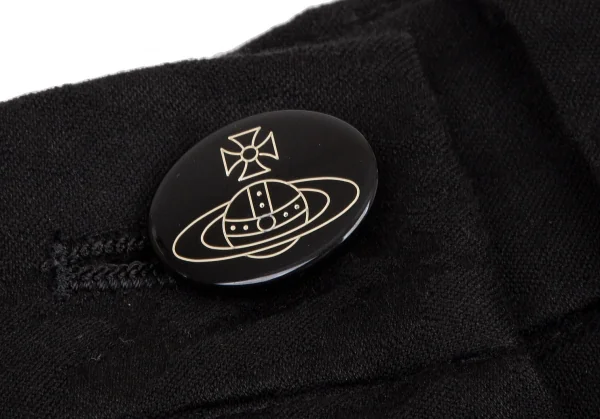 ヴィヴィアンウエストウッド レッドレーベルVivienne Westwood Red Label オーブジャガードハーフラップショートパンツ 黒1 K-116482_003