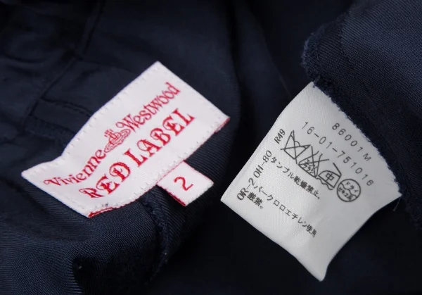 ヴィヴィアンウエストウッド レッドレーベルVivienne Westwood Red Label ギャザースカート付きショートパンツ ネイビー2 K-116483_011