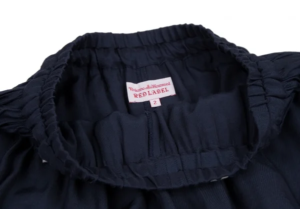 ヴィヴィアンウエストウッド レッドレーベルVivienne Westwood Red Label ギャザースカート付きショートパンツ ネイビー2 K-116483_004