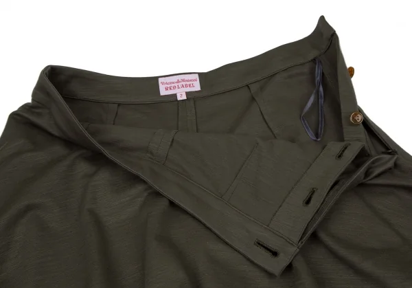 ヴィヴィアンウエストウッド レッドレーベルVivienne Westwood Red Label スカート付きショートパンツ カーキ2 K-116484_005