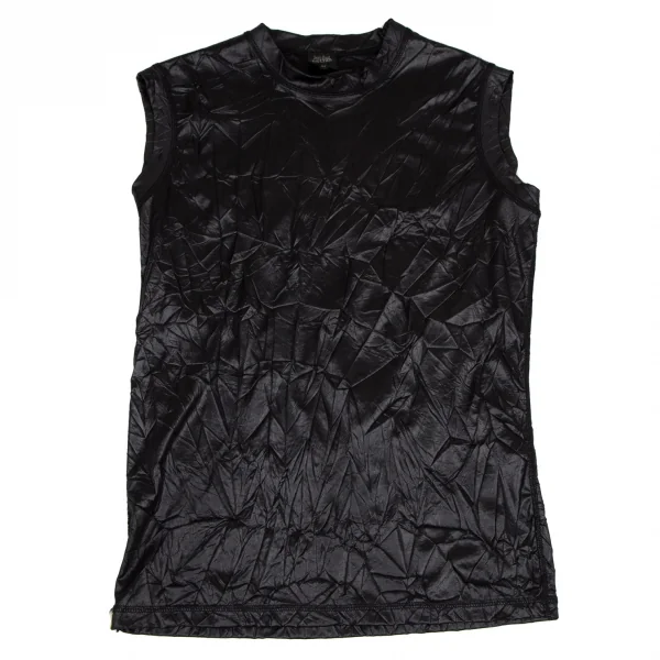 Jean-Paul GAULTIER HOMME Wrinkle Sleeveless Top Black 48 K-116495_001