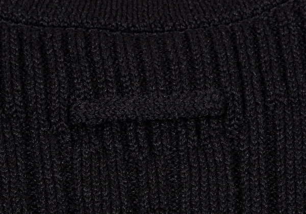 ジャンポールゴルチエ オムJean Paul GAULTIER HOMME ナイロンシャイニージップアップリブニット 黒48 K-116498_010