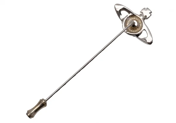 ヴィヴィアンウエストウッドVivienne Westwood ミニバスレリーフオーブラペルピン シルバー K-116502_003