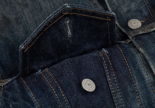 ワイズフォーメンY's for men スポテッドホースウォッシュペイントデニムジャケット インディゴ3 K-116505_013