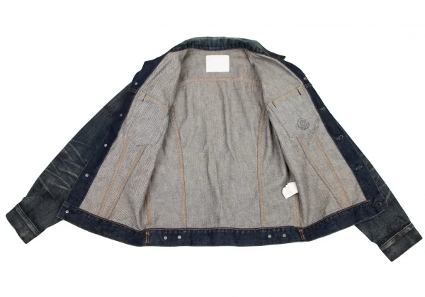 ワイズフォーメンY's for men スポテッドホースウォッシュペイントデニムジャケット インディゴ3 K-116505_014