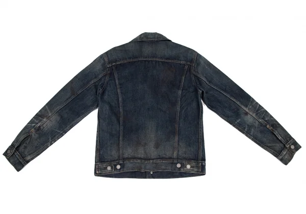 ワイズフォーメンY's for men スポテッドホースウォッシュペイントデニムジャケット インディゴ3 K-116505_015