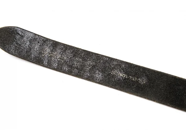 ヨウジヤマモト プールオムyohji yamamoto pour homme スタッズレザーベルト 黒 K-116507_011