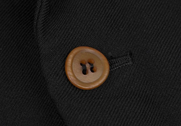 コムデギャルソン オムプリュスCOMME des GARCONS HOMME PLUS エステル裁ち切りスナップボタンジャケット 黒XS K-116529_007