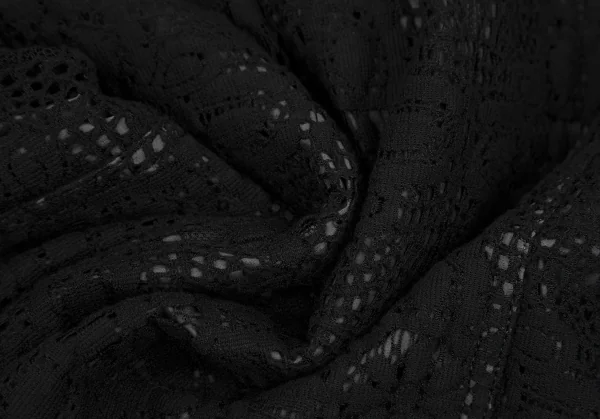 コムデギャルソン オムプリュスCOMME des GARCONS HOMME PLUS フラワーレース染色ジャケット 黒XS K-116536_015