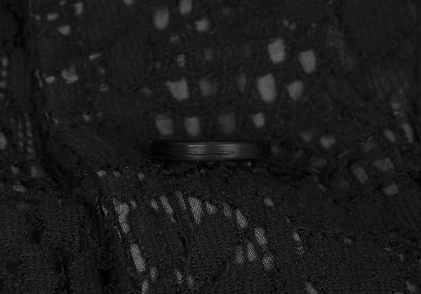 コムデギャルソン オムプリュスCOMME des GARCONS HOMME PLUS フラワーレース染色ジャケット 黒XS K-116536_005