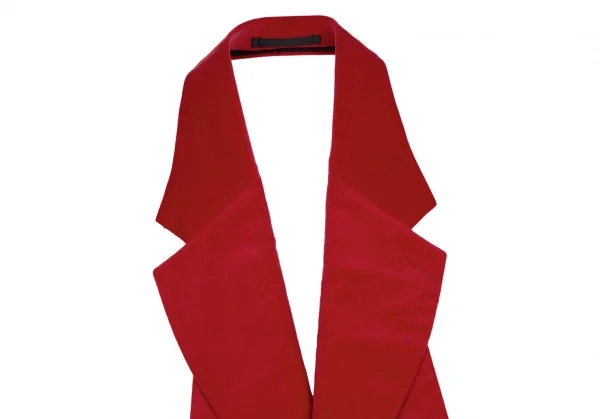 コムデギャルソン オムプリュスCOMME des GARCONS HOMME PLUS ベロア付け襟 赤XS K-116539_002