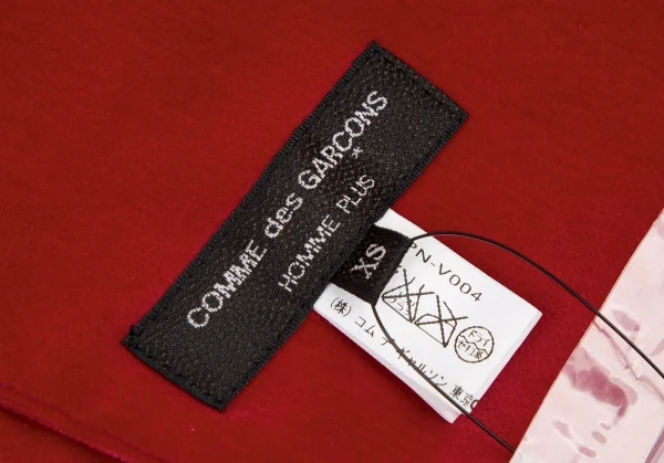 コムデギャルソン オムプリュスCOMME des GARCONS HOMME PLUS ベロア付け襟 赤XS K-116539_013