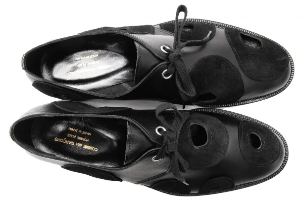 COMME des GARCONS HOMME PLUS Holy Cutting Leather Shoes K-116540_002
