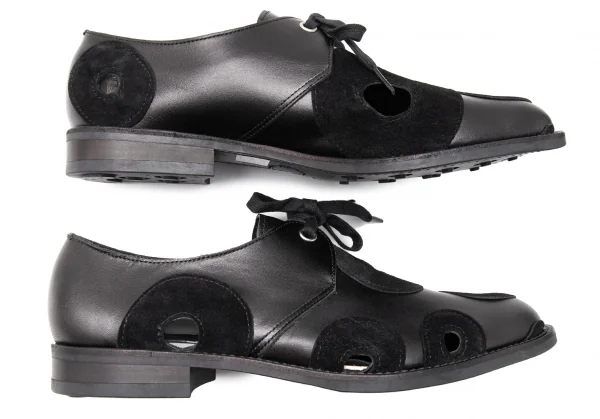 COMME des GARCONS HOMME PLUS Holy Cutting Leather Shoes K-116540_003
