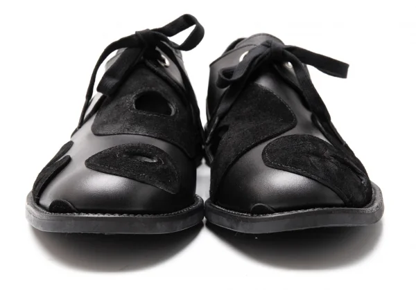 COMME des GARCONS HOMME PLUS Holy Cutting Leather Shoes K-116540_004