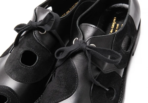 COMME des GARCONS HOMME PLUS Holy Cutting Leather Shoes K-116540_006