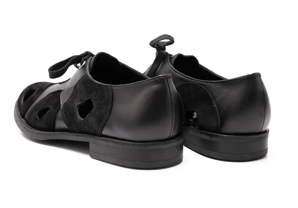 COMME des GARCONS HOMME PLUS Holy Cutting Leather Shoes K-116540_010