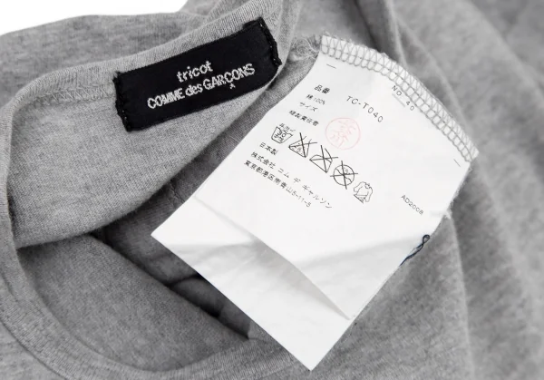 トリココムデギャルソンtricot COMME des GARCONS ラバードットプリントTシャツ グレーM位 K-116556_012