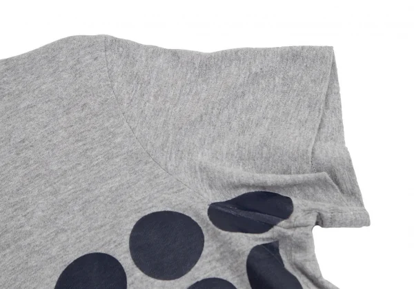 トリココムデギャルソンtricot COMME des GARCONS ラバードットプリントTシャツ グレーM位 K-116556_005