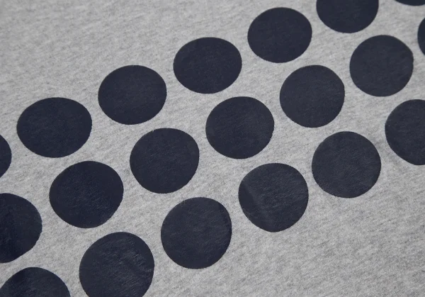 トリココムデギャルソンtricot COMME des GARCONS ラバードットプリントTシャツ グレーM位 K-116556_006