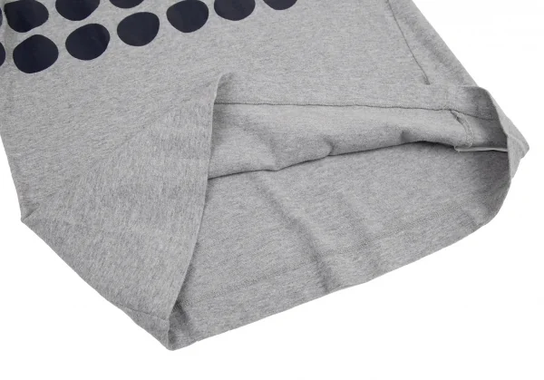 トリココムデギャルソンtricot COMME des GARCONS ラバードットプリントTシャツ グレーM位 K-116556_008
