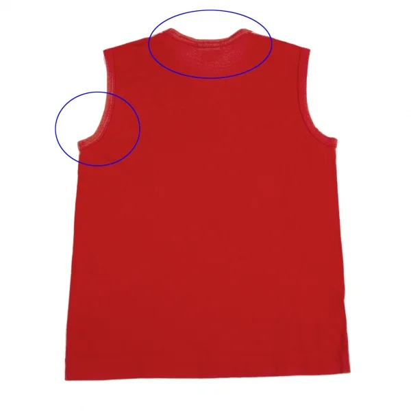 トリココムデギャルソンtricot COMME des GARCONS ネイティブ柄抜染タンクトップ 赤M位 K-116559_010