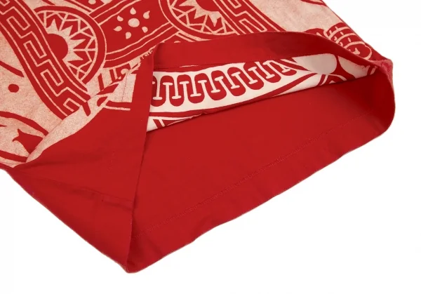 トリココムデギャルソンtricot COMME des GARCONS ネイティブ柄抜染タンクトップ 赤M位 K-116559_009