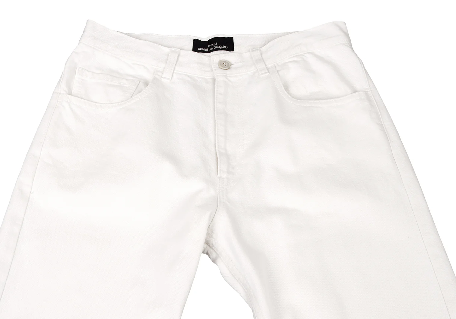 トリココムデギャルソン 白パンツ　S さすがオシャレ　ほとんど使用なし トリココムデギャルソン 白パンツ S さすがオシャレ ほとんど