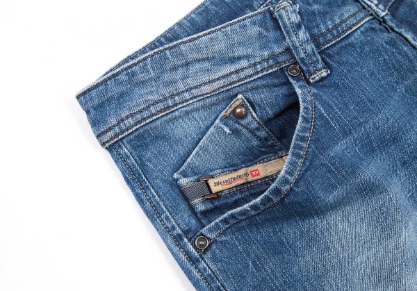 ディーゼルDIESEL DARRON 008SV ダメージ加工デニムパンツ ブルー33 K-116570_003
