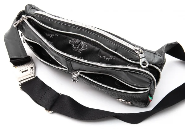 Orobianco Nylon Leather Crossbody Bag K-116581_011
