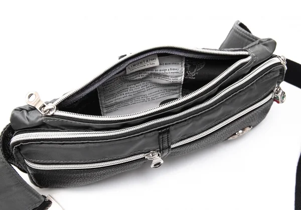 Orobianco Nylon Leather Crossbody Bag K-116581_012