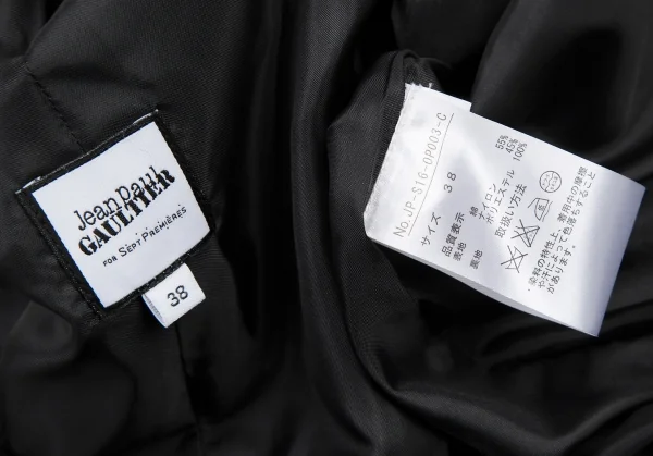 Jean-Paul GAULTIER FOR SEPT PREMIERES Front Zip Sleeveless Dress K-116583_012