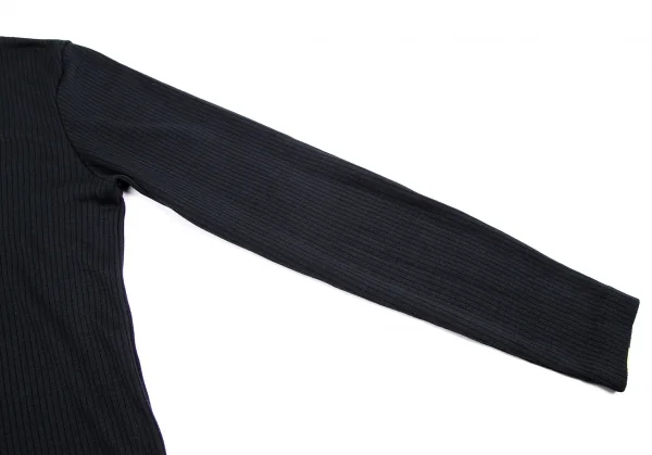 ジュニアゴルチエJUNIOR GAULTIER 裾レースリブカットソー 紺40 K-116586_005