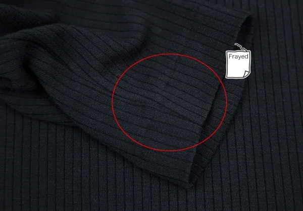 ジュニアゴルチエJUNIOR GAULTIER 裾レースリブカットソー 紺40 K-116586_007