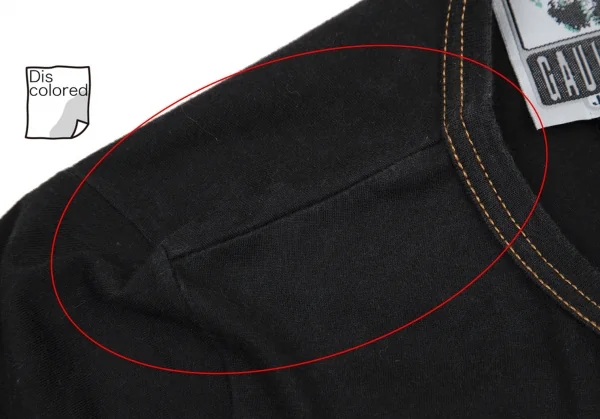 ゴルチエジーンズGAULTIER JEAN'S デニムポケットTシャツワンピース 黒40 K-116591_005