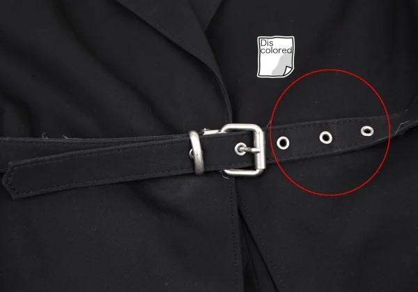 ジャンポールゴルチエ クラシックJean Paul GAULTIER CLASSIQUE コットンノースリーブベルテッドジャケット 黒40 K-116594_010