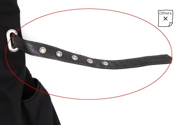 ジャンポールゴルチエ クラシックJean Paul GAULTIER CLASSIQUE コットンノースリーブベルテッドジャケット 黒40 K-116594_011