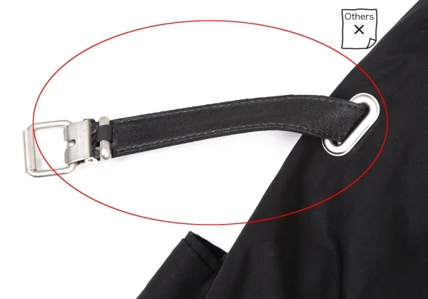 ジャンポールゴルチエ クラシックJean Paul GAULTIER CLASSIQUE コットンノースリーブベルテッドジャケット 黒40 K-116594_012