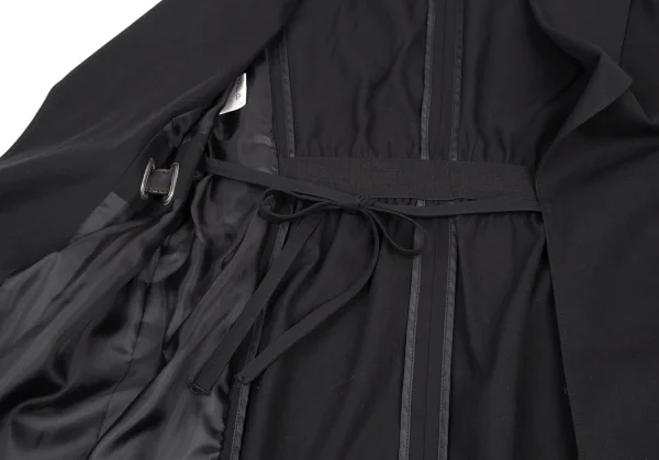 ジャンポールゴルチエ クラシックJean Paul GAULTIER CLASSIQUE コットンノースリーブベルテッドジャケット 黒40 K-116594_013