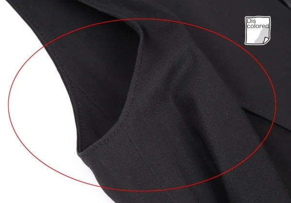 ジャンポールゴルチエ クラシックJean Paul GAULTIER CLASSIQUE コットンノースリーブベルテッドジャケット 黒40 K-116594_005