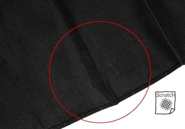 ヨウジヤマモト ファムYohji Yamamoto FEMME ウールストライプロングコート 黒S K-116602_013