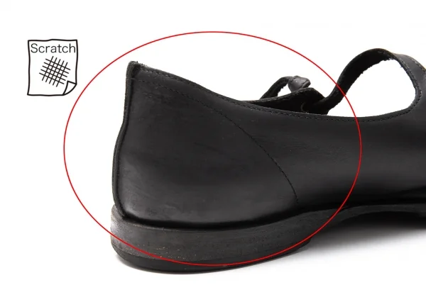 シェレヴィッキオヴィッキフォーヨウジヤマモトCHEREVICHKIOTVICHKI FOR Yohji Yamamoto ストラップレザーパンプス 黒38(25位) K-116608_010