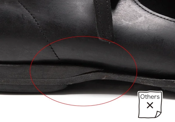 シェレヴィッキオヴィッキフォーヨウジヤマモトCHEREVICHKIOTVICHKI FOR Yohji Yamamoto ストラップレザーパンプス 黒38(25位) K-116608_011